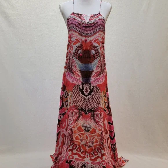 Shahida Parides Python Halter Maxi Dress - Picture 2 of 16